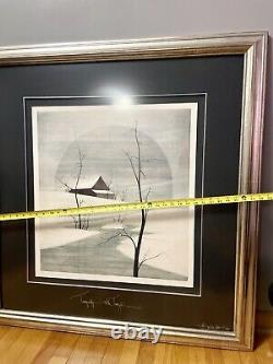 P. BUCKLEY MOSS Tranquility DOUBLE SIGNED RARE LIMITED EDITION 53/99 Framed