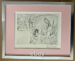 Pablo Picasso +1955 Signed Superb Print Matted 11 X 14 + List $895
