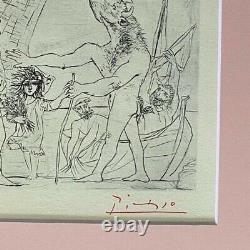 Pablo Picasso +1955 Signed Superb Print Matted 11 X 14 + List $895