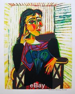 Pablo Picasso DORA MAAR Estate Signed Limited Edition Art Giclee 26 x 20