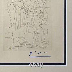 Pablo Picasso Original 1962 Signed Superb Engraving Matted 11 X 14 + List $895