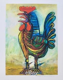 Pablo Picasso THE ROOSTER Estate Signed & Stamped Limited Edition Large Giclee