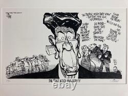 Pat Oliphant / The Silenced Majority Signed Limited Edition 1983