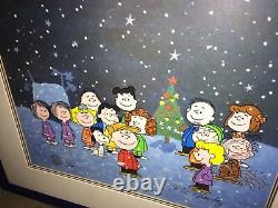 Peanuts Cel A Charlie Brown Christmas signed by Bill Melendez Merry Christmas