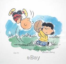 Peanuts Limited Edition Lithograph Auugghhhh. Signed by Schulz Charlie Brown