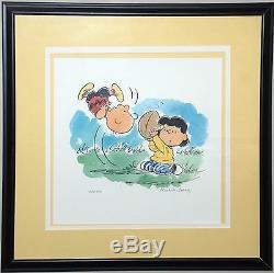 Peanuts Limited Edition Lithograph Auugghhhh. Signed by Schulz Charlie Brown