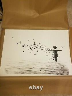 Pejac Scattercrow- Hand Pulled Stone Lithograph Art Print Edition of 80