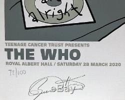 Pete McKee The Who Signed Limited Edition Screen Print Teenage Cancer Trust
