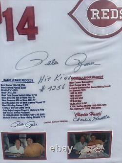 Pete Rose Autographed Limited Edition Jersey 86/500 Certified