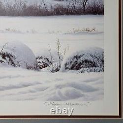 Peter Keating Snow Bales Signed Limited Edition 19/950 with COA Framed 1982
