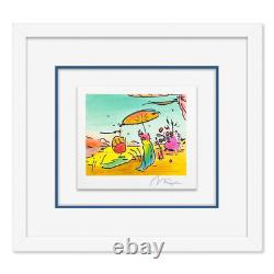 Peter Max Sage, Sailboat and Vase Series I Framed Limited Edition, Hand Signed