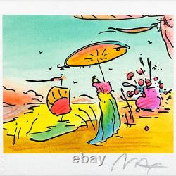 Peter Max Sage, Sailboat and Vase Series I Framed Limited Edition, Hand Signed