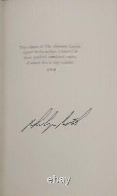 Phillip Roth The Anatomy Lesson Signed Limited Edition Book 145/300