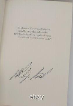 Phillip Roth Zuckerman Unbound Signed Limited Edition Book /350