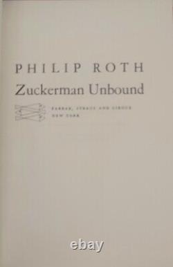 Phillip Roth Zuckerman Unbound Signed Limited Edition Book /350