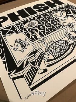 Phish Jim Pollock Signed Dinner And A Movie Print Limited Edition #d 166/800