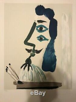 Picasso Original Hand Signed Limited Edition Lithograph (Marina Collection) Face