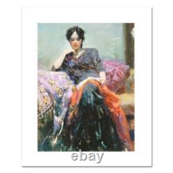 Pino (1939-2010) Her Favorite Book Hand Signed Canvas Limited Edition Art