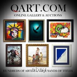 Pino (1939-2010) Her Favorite Book Hand Signed Canvas Limited Edition Art