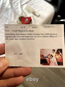 Pino A Soft Place In My Heart Limited Edition Giclee Hand Signed, COA