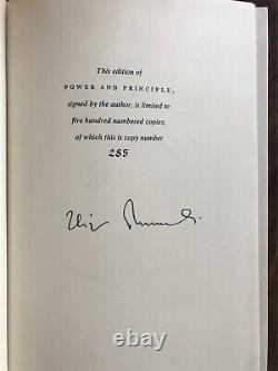 Power & Principle by Zbigniew Brzezinski (1983 Hardcover) Signed Limited Edition