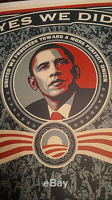 President Barack Obama Shepard Fairey print poster signed limited edition