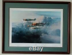 Professionally Matted-Framed Limited Edition Robert Taylor JG 52 with Signatures