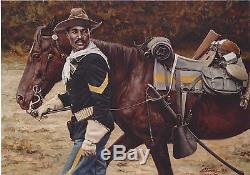 Proud to Serve Don Stivers Signed Limited Edition Print Buffalo Soldiers