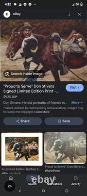Proud to Serve Don Stivers Signed Limited Edition Print Buffalo Soldiers
