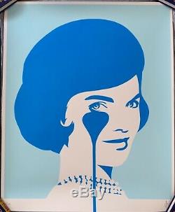 Pure Evil Smiling Jackie Soft Blue Limited Edition Signed Numbered Print 64/100