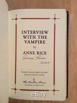 RARE All SIGNED Anne Rice Easton Press Set of 5 Interview With The Vampire + Pic