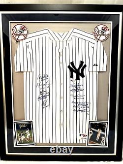 RARE FIND Limited Edition New York Yankees MVP's autographed framed jersey
