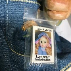 RARE Limited Edition Naber Kids Wooden Doll Lucy 20/100 18 Passport Signed