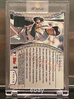RARE Limited Edition TOPPS Finest CAL RIPKEN JR Autographed Record Day 4/15/2000