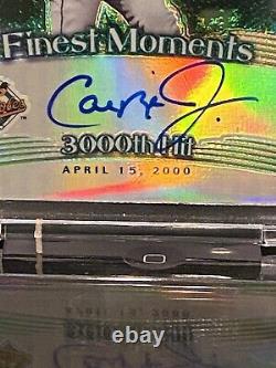 RARE Limited Edition TOPPS Finest CAL RIPKEN JR Autographed Record Day 4/15/2000