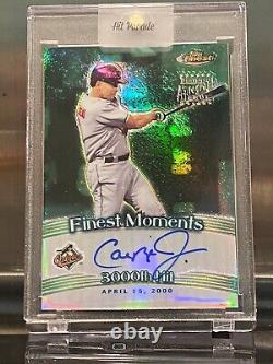 RARE Limited Edition TOPPS Finest CAL RIPKEN JR Autographed Record Day 4/15/2000