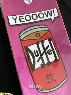 RARE SIGNED Corey Duffel DUFFMAN Adored Skateboard Deck LIMITED EDITION SIMPSONS