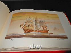 RARE SIGNED D. C. Bell Britain's Maritime History Watercolors Titanic Trafalgar