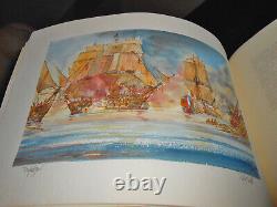 RARE SIGNED D. C. Bell Britain's Maritime History Watercolors Titanic Trafalgar