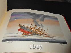 RARE SIGNED D. C. Bell Britain's Maritime History Watercolors Titanic Trafalgar