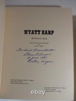RARE SIGNED LIMITED ED The Autobiography of WYATT S EARP 1981 Leather Slipcase