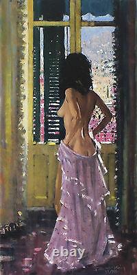 ROBERT KING Andalucian Window nude woman SIGNED! SIZE54cm x 31cm SEE OUR SHOP
