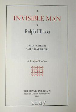 Ralph Ellison SIGNED Invisible Man Franklin Library Limited Edition Leather VG