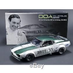 Rar Dda 1/18 Allan Moffat 33 Brut 1969 Ford Boss 302 Mustang Trans Am Signed Coa