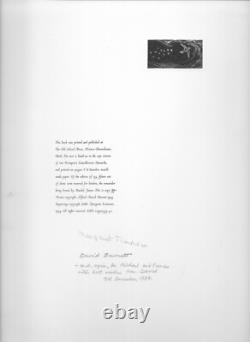 Rare, 12 Poems by David Burnett, The Old School Press #77/135