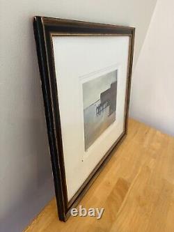 Rare Anne Packard signed, numbered limited edition framed print Pier House Ocean