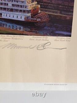 Rare Michael Blaser Limited Edition Print 11/25 Our Town & Mississippi Signed