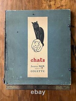 Rare n°9 Jacques Nam and Colette Chats Signed Limited Edition Portfolio, 1935