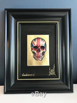 Real Gold Leaf Limited Edition Art Print By Dan gold not Banksy, Damien Hirst