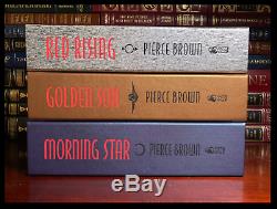 Red Rising Trilogy SIGNED by PIERCE BROWN Subterranean Press New Lettered 1/26